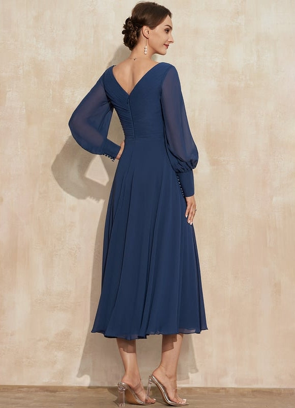 Robe De Soirée Grande Taille Mousseline - gallery 6