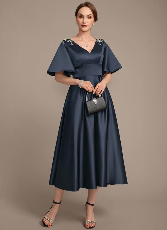 Robe de Soirée Satinée Sophistiquée - gallery 4