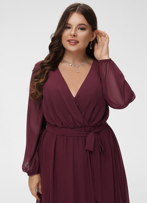 Robe de Soirée Élégance Bordeaux - gallery 9