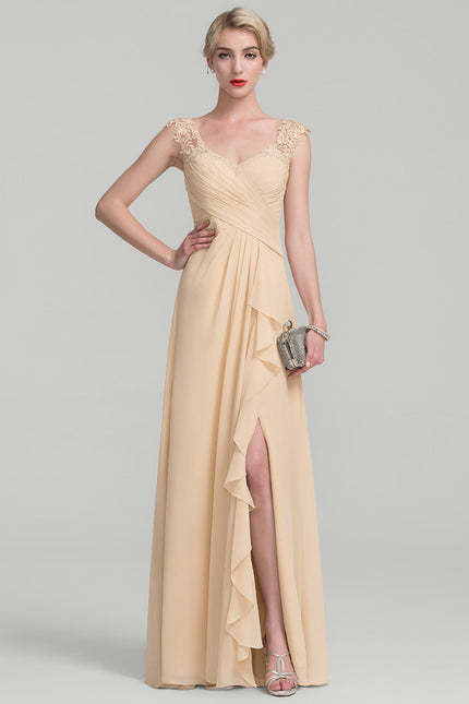 Robe de Soirée Élégance Grise Flottante