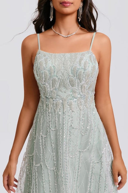 Robe de Soirée Pailletée Mint - gallery 8