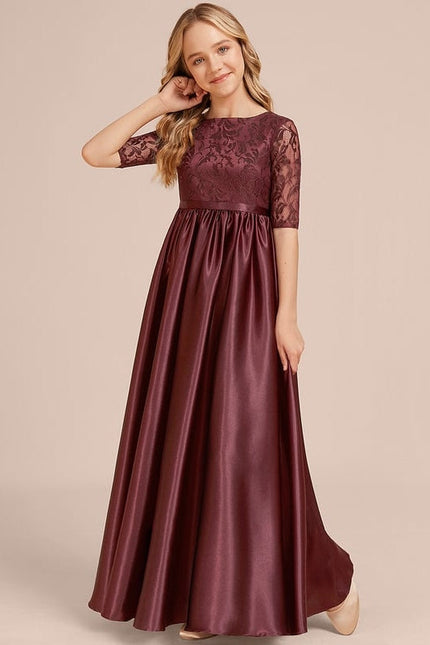 Robe de Soirée Satinée Enfantine - gallery 3