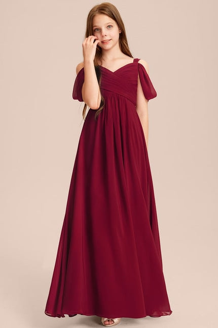 Robe de Soirée Flottante Cerise - gallery 5