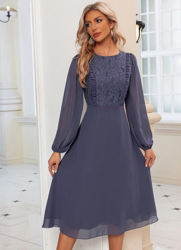 Robe de Soirée Sérénité Midi Chic - gallery 2