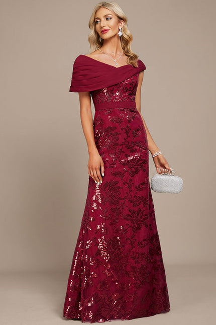 Robe de Soirée Rubis Élégante