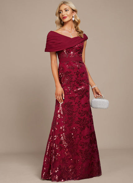 Robe de Soirée Rubis Élégante
