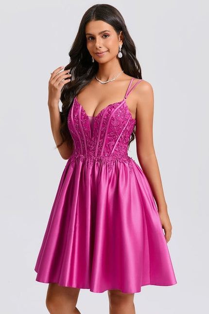 Robe de Soirée Satinée Éclatante - gallery 5