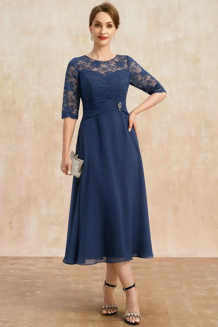 Robe de Soirée Marine Élégante - gallery 2