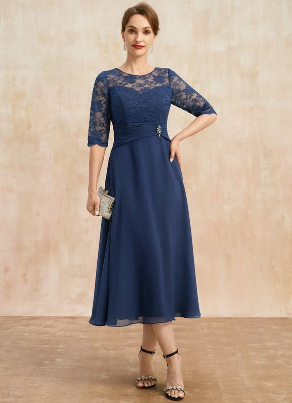 Robe de Soirée Marine Élégante - gallery 2