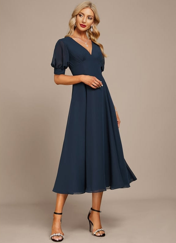 Robe de Soirée Chiffon Modèle V - gallery 1
