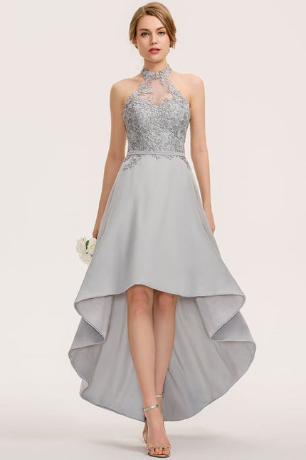 Robe de Soirée Élégance Grise Aérienne