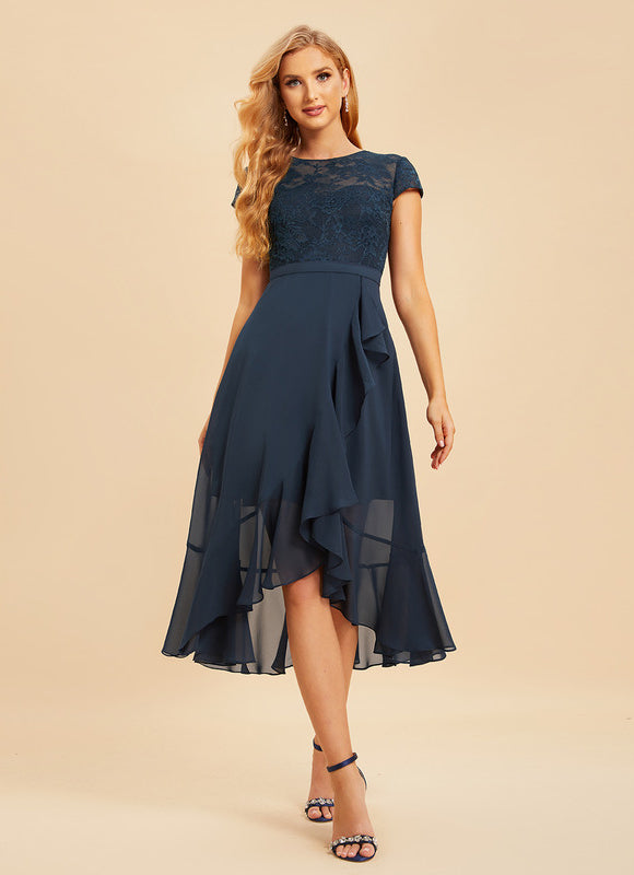 Robe de Soirée Bleu Éthéré