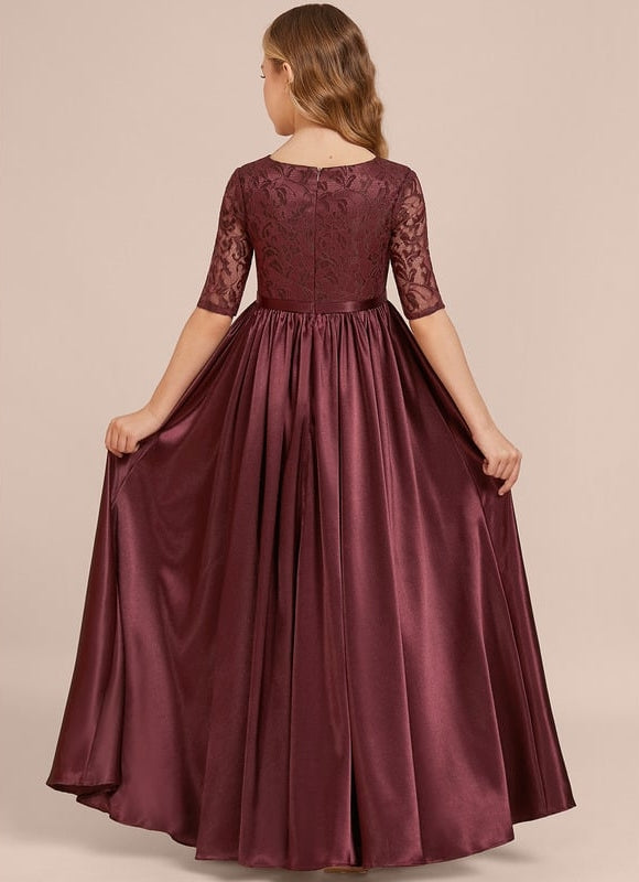 Robe de Soirée Satinée Enfantine - gallery 1