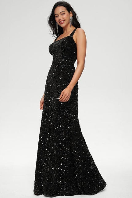 Robe De Soirée Noir Paillette - gallery 2