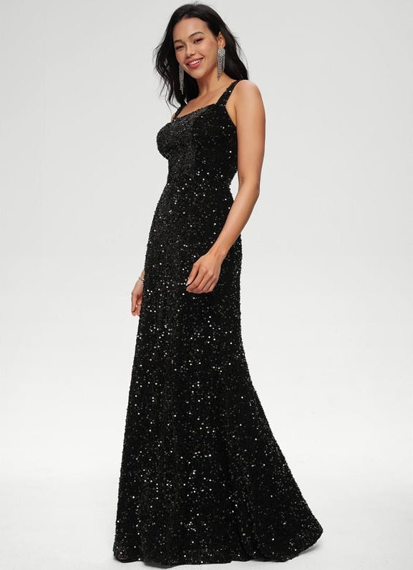 Robe De Soirée Noir Paillette - gallery 2