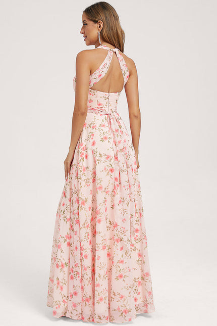 Robe de Soirée Bordeaux Fluide - gallery 3