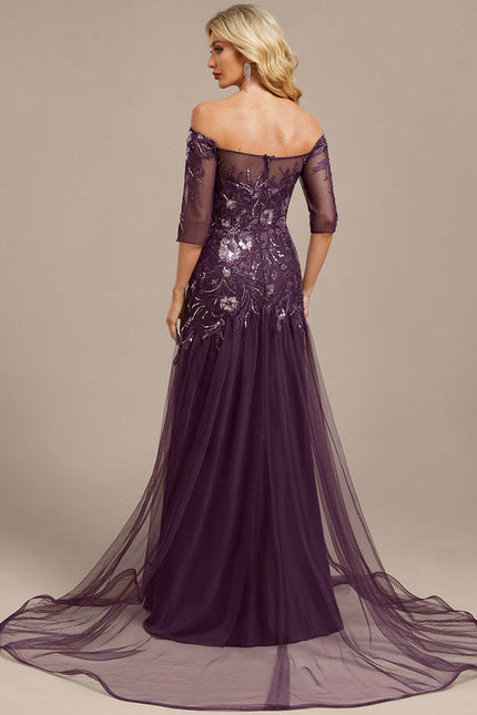 Robe de Soirée Violette Élégante - gallery 6