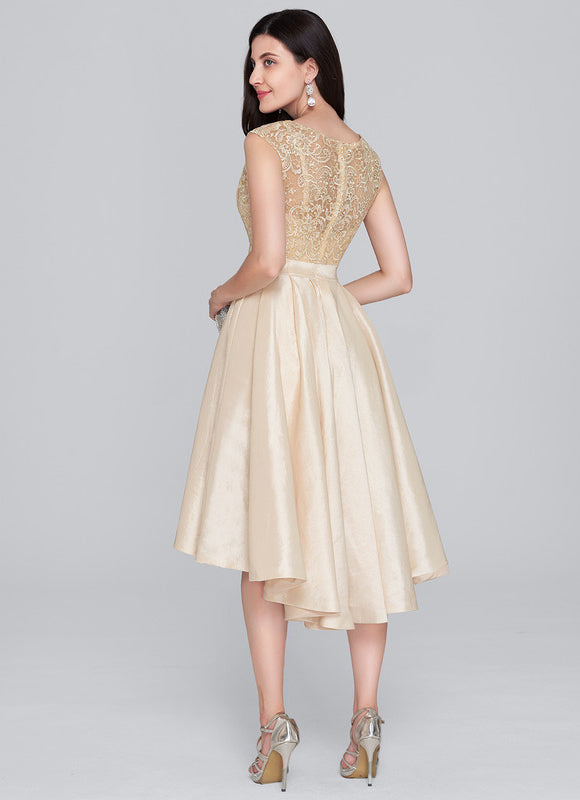 Robe de Soirée Éclat Doré Flottant - gallery 3