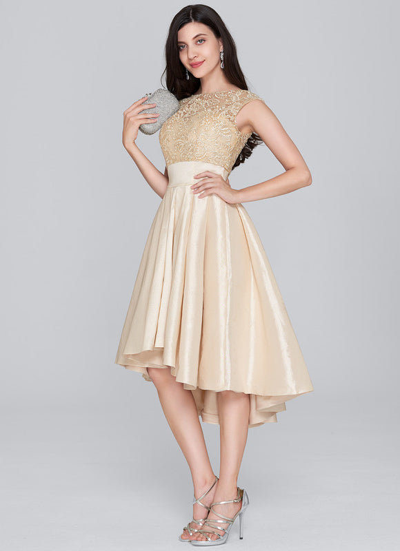 Robe de Soirée Éclat Doré Flottant - gallery 2