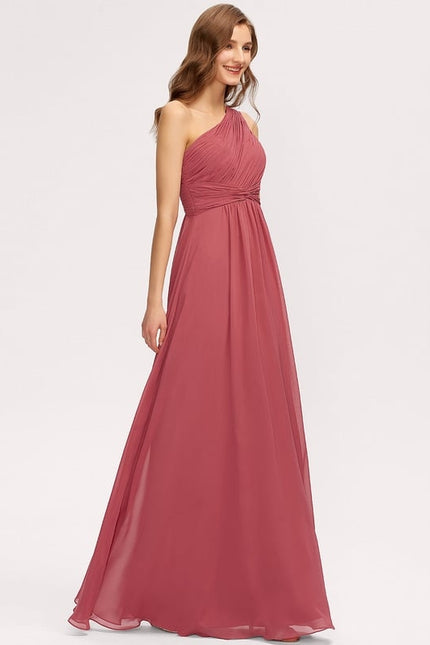 Robe de Soirée Asymétrique Fluide