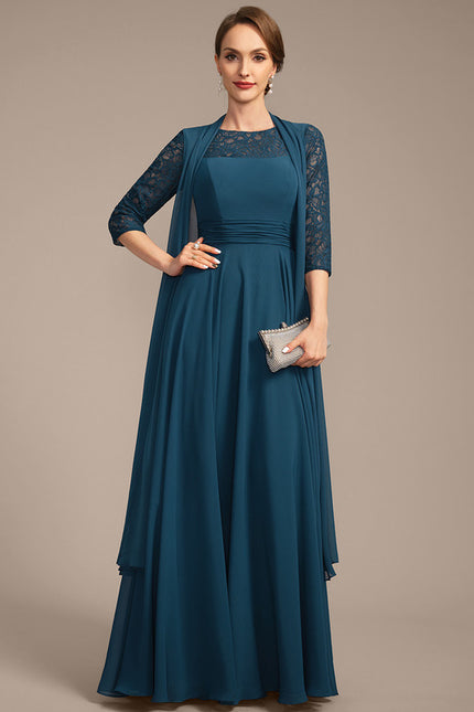 Robe de Soirée Élégance Aqua Couture
