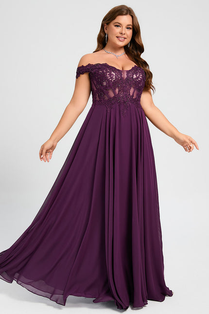 Robe de Soirée Éthérée Violette - gallery 4