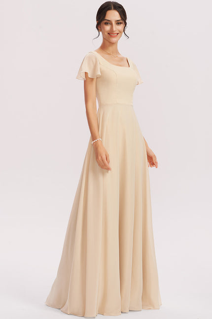 Robe de Soirée Fluide Vert Deau - gallery 3