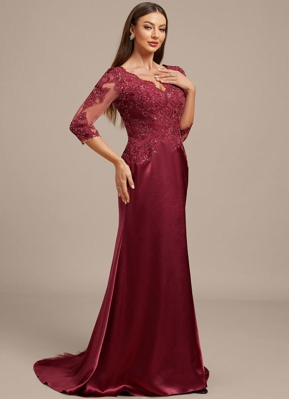 Robe De Soirée Sirène Dentelle - gallery 6