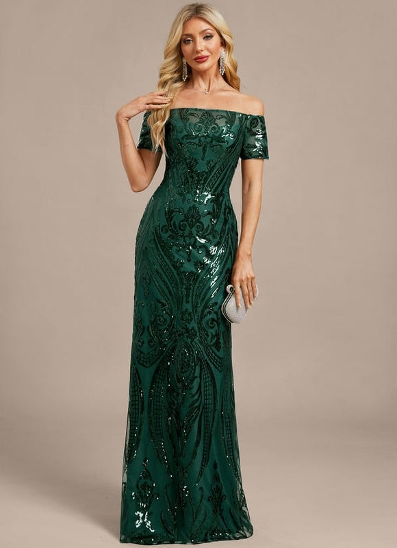 Robe de Soirée Éblouissante Émeraude - gallery 2