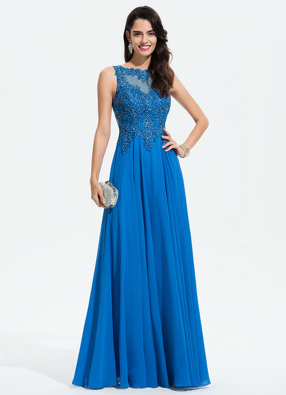 Robe de Soirée Noir Élégant Flottant - gallery 3