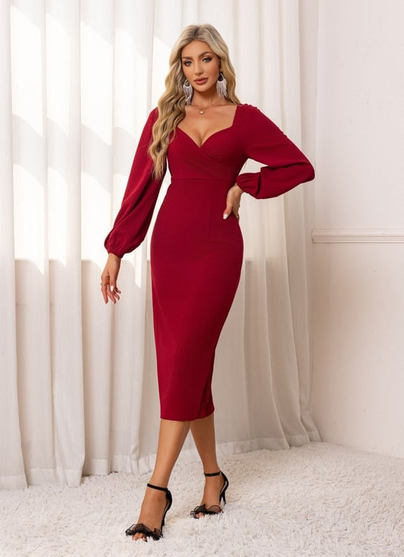 Robe De Soirée Longueur Midi - gallery 2