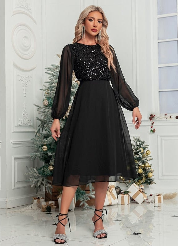 Robe de Soirée Pailletée Élégante