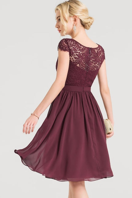 Robe de Soirée Aérienne Bordeaux - gallery 2
