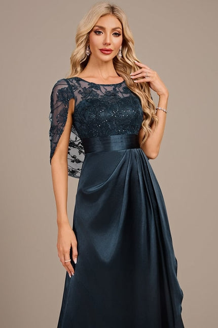 Robe De Soirée Col Rond - gallery 1