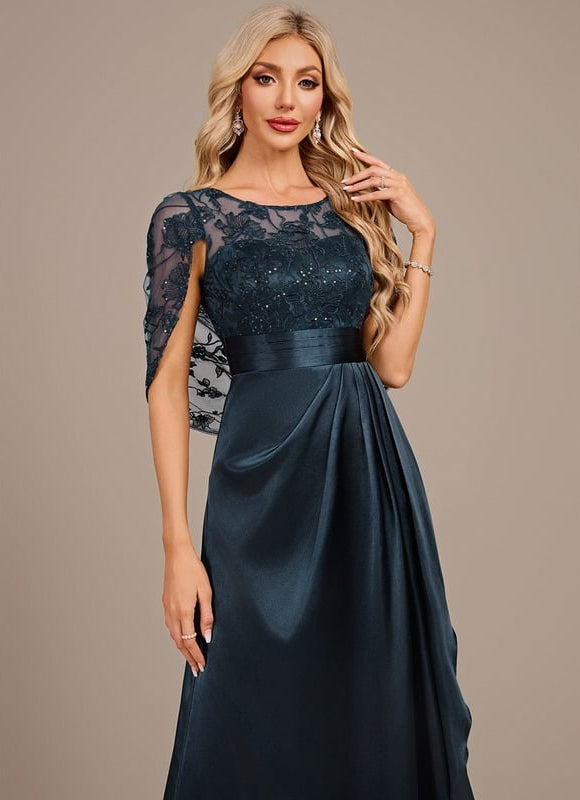 Robe De Soirée Col Rond - gallery 1