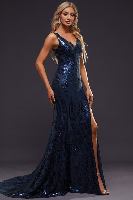Robe de Soirée Éclat Marine Couture - gallery 3