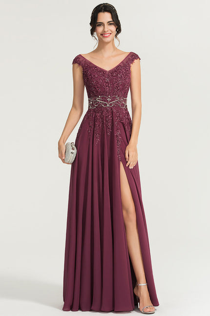 Robe de Soirée Éclat Rubis Flottant - gallery 5