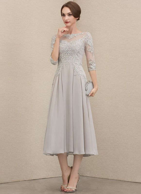 Robe de Soirée Éclat Grisé - gallery 1