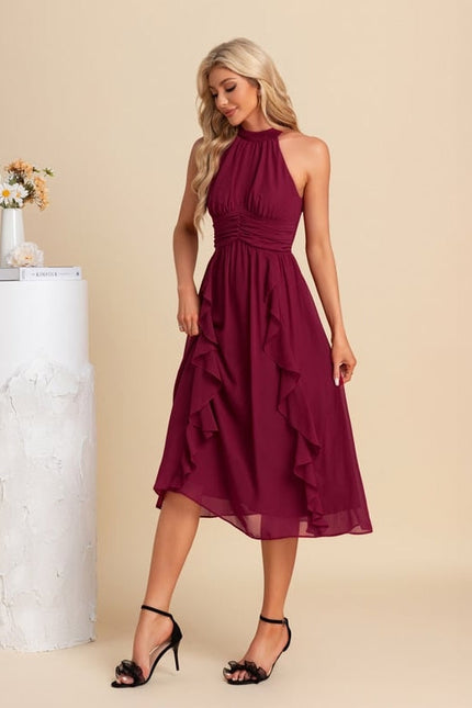 Robe de Soirée Chiffon Volante - gallery 2