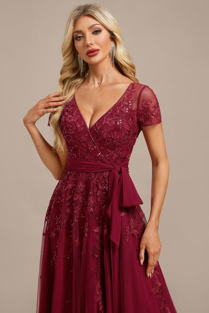 Robe de Soirée De Gala Scintillante - gallery 1