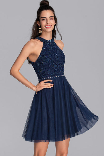 Robe de Soirée Tulle Saphir - gallery 1