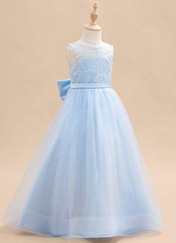 Robe de Soirée Ciel Tulle Élégant - gallery 2