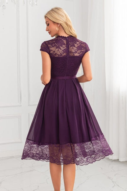 Robe De Soirée Transparente Dentelle - gallery 2