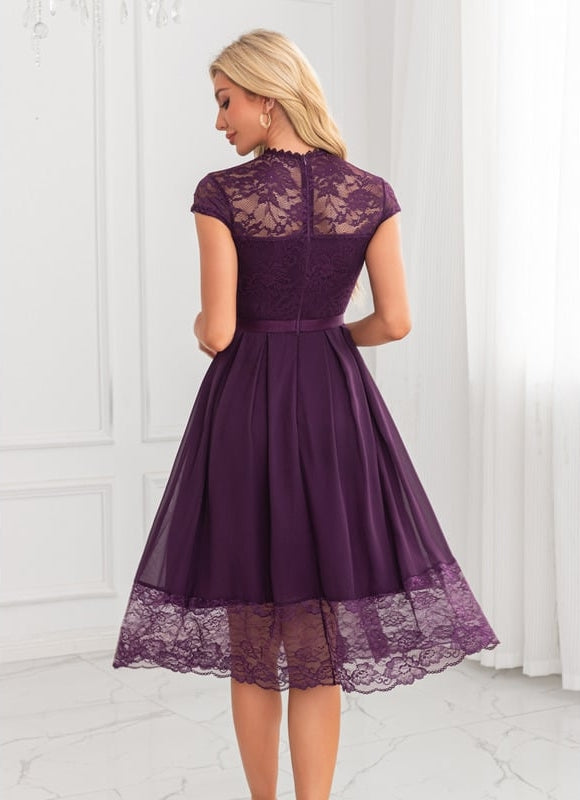 Robe De Soirée Transparente Dentelle - gallery 2
