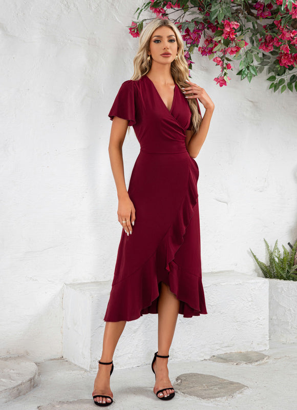 Robe de Soirée Chic Plissé Asymétrique - gallery 2
