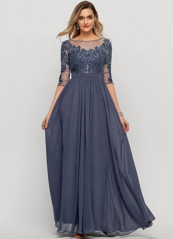 Robe de Soirée Illusion Étoilée