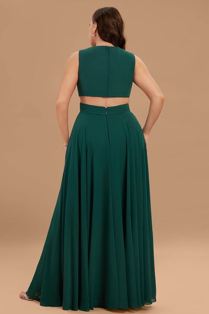 Robe de Soirée Fluide Émeraude - gallery 9