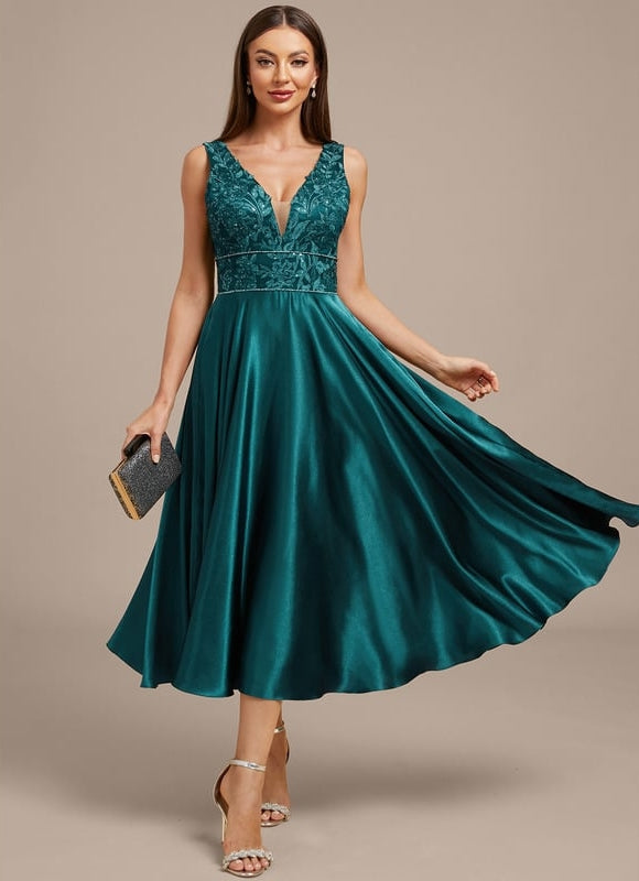 Robe de Soirée Satin Couture - gallery 5