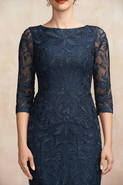 Robe de Soirée Élégance Marine Éthérée - gallery 6