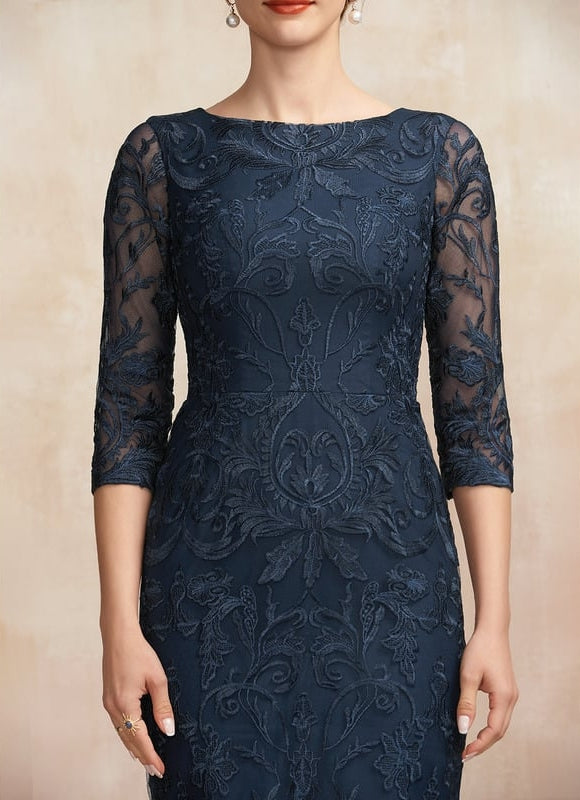 Robe de Soirée Élégance Marine Éthérée - gallery 6